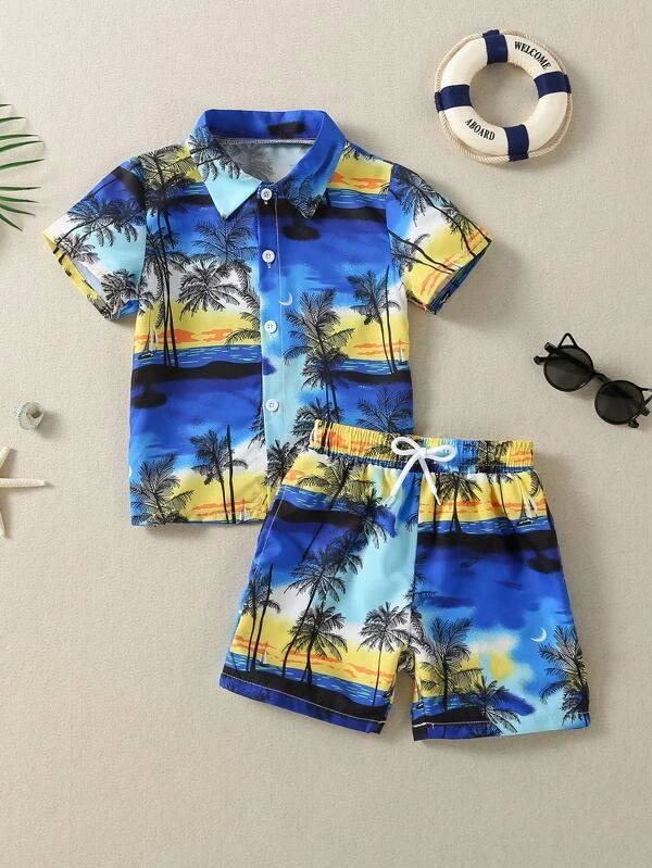 Boys Stylish Shirt & Shorts Set | Casual Wear 👕