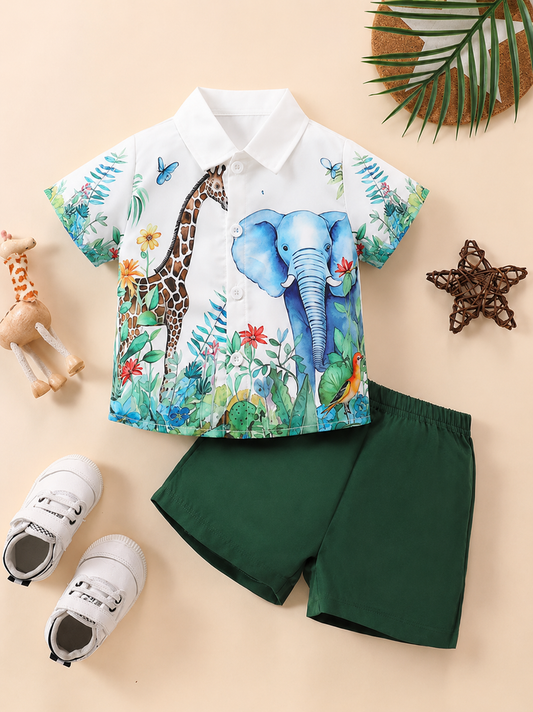Stylish Kids Co-Ord Set | Shirt & Shorts Combo 👕🩳