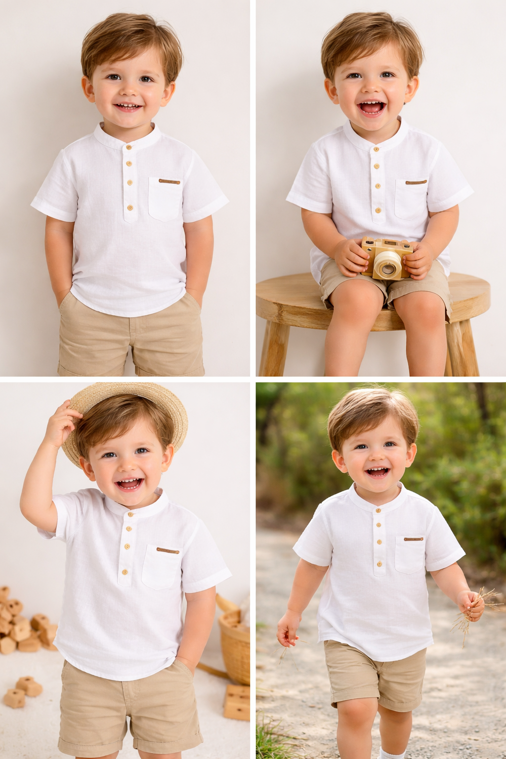 ✨ Premium White Kids Shirt – Simple & Stylish