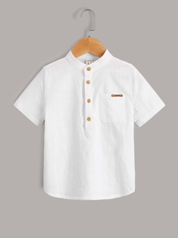 ✨ Premium White Kids Shirt – Simple & Stylish