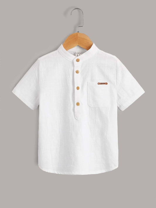 ✨ Premium White Kids Shirt – Simple & Stylish